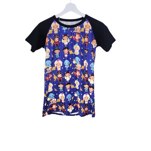 NEW Boutique Magic Lamp Aladdin Pearl Top Tee Shirt Disney Parks Women's S #3180 - Picture 1 of 4